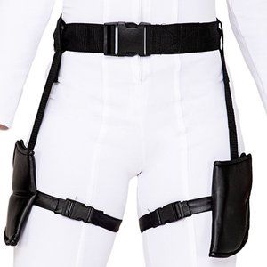 Canvas Belt with Double Drop Thigh Holsters